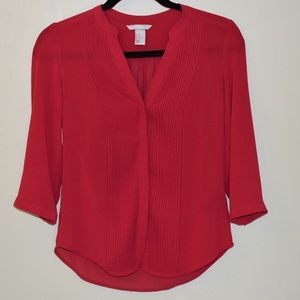 HM chiffon crop sleeve blouse